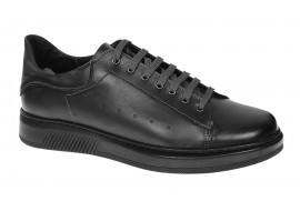 Pantofi barbati Casual din piele naturala, Negru GKR2X1N